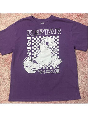 Men's Nickelodeon purple reptar Short Sleeve Tee size XL